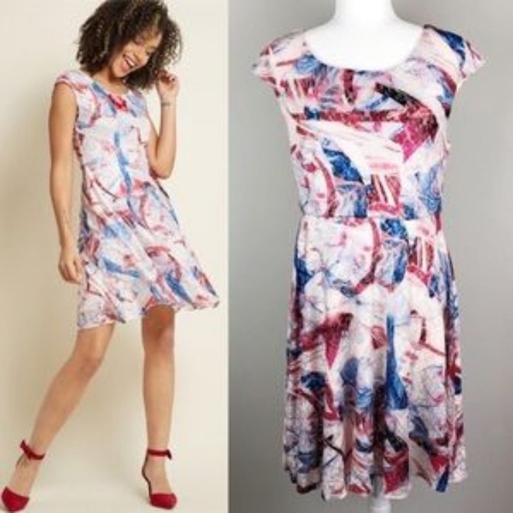 ModCloth Subtle Double Take A-Line Lace Dress Size‎ Large